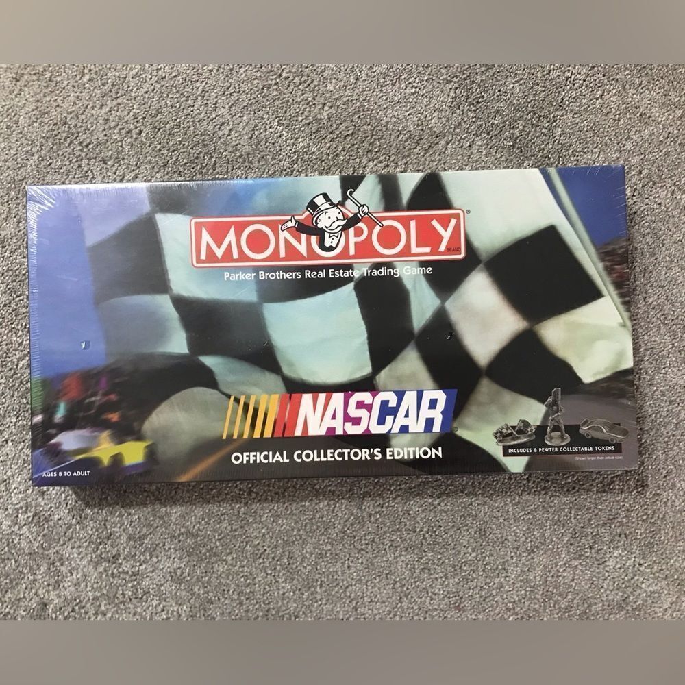 NWT 1997 NASCAR Monopoly Collectors edition in sealed unopened box